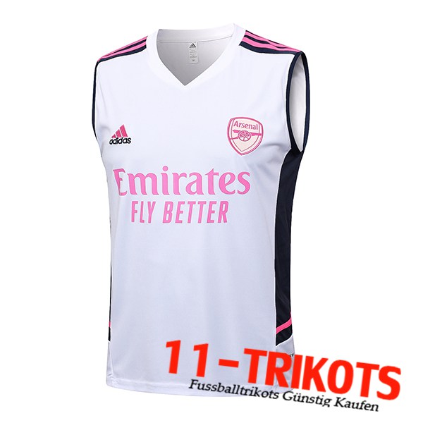 Arsenal Trainings-Tanktop Weiß 2023/2024 -02