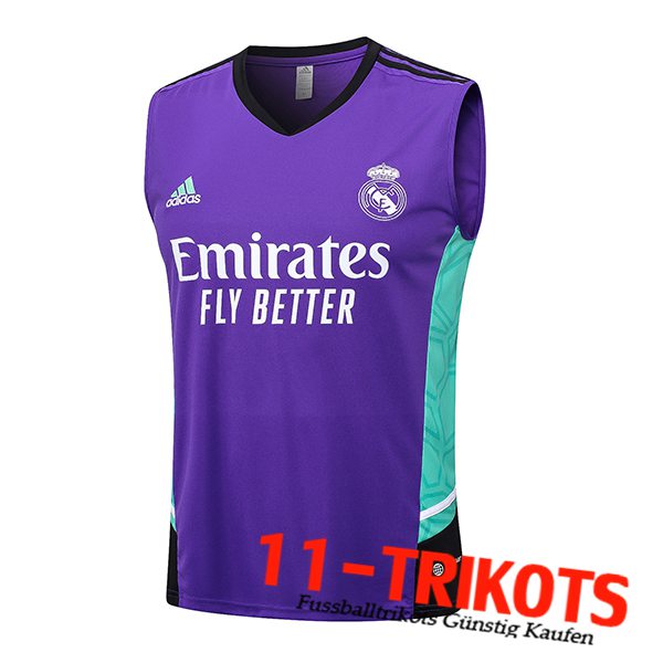 Real Madrid Trainings-Tanktop lila 2023/2024 -02