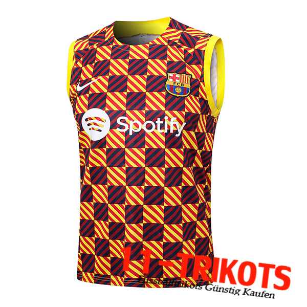 FC Barcelona Trainings-Tanktop Gelb 2023/2024 -02