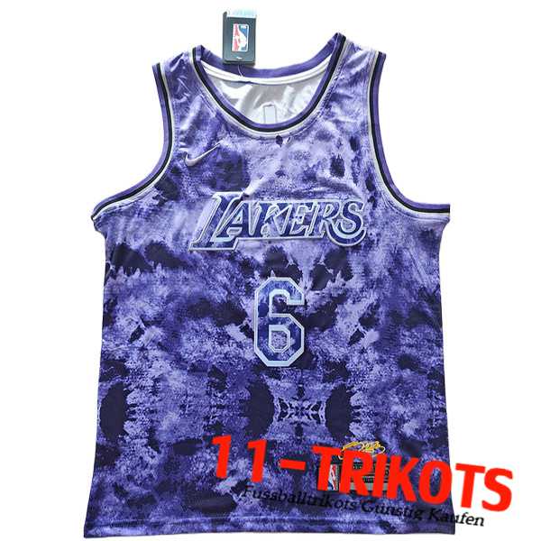 Trikots Los Angeles Lakers (JAMES #6) 2023/24 lila