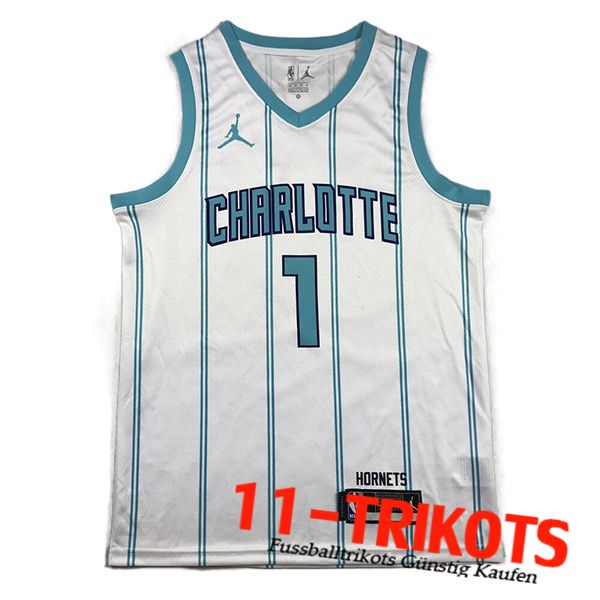 Trikots Charlotte Hornets (BALL #1) 2023/24 Weiß