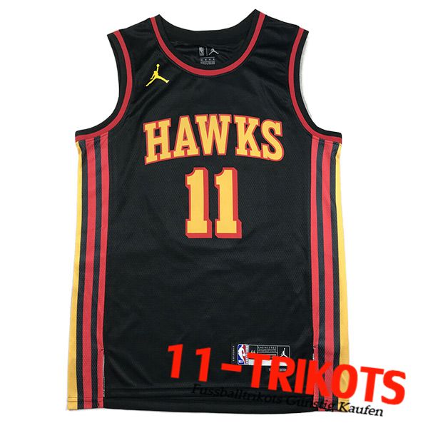 Trikots Atlanta Hawks (YOUNG #11) 2023/24 Schwarz