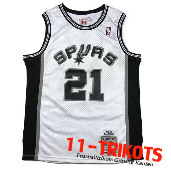 Trikots San Antonio Spurs (DUNCAN #21) 2023/24 Weiß