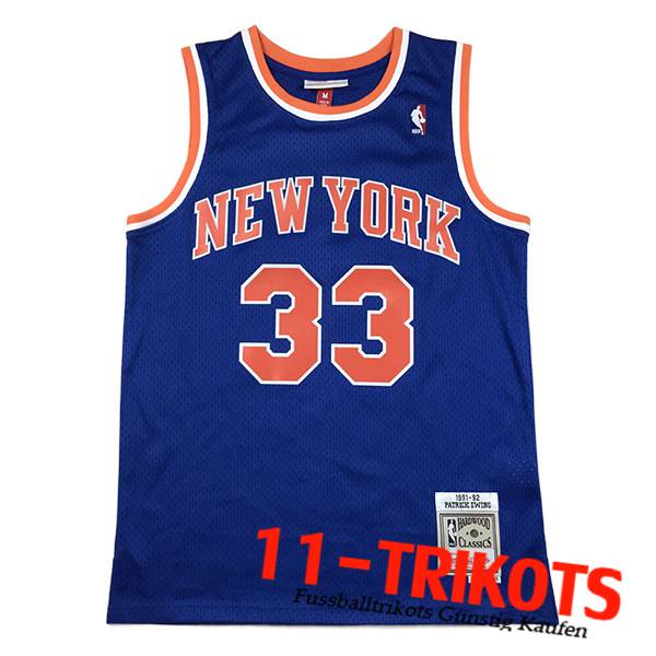 Trikots New York Knicks (EWING #33) 2023/24 Blau