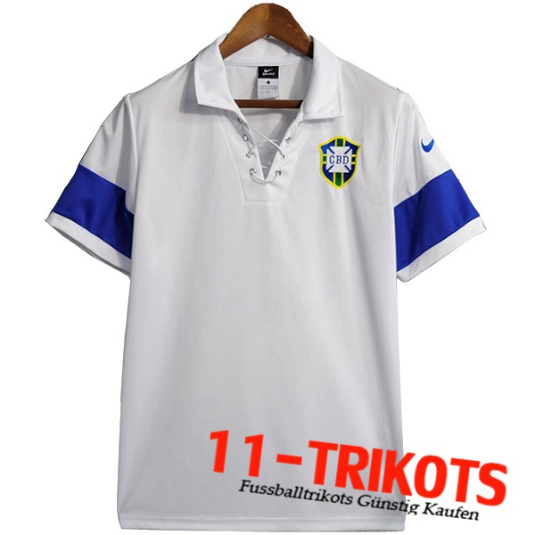 Brasilien Fussball Trikots Retro Weiß 2004