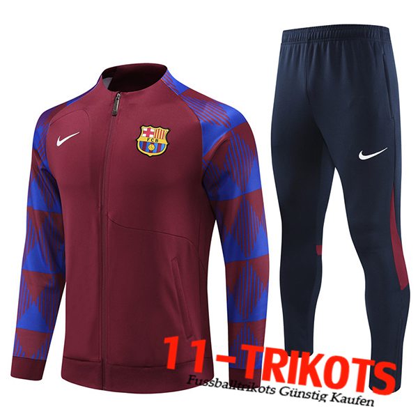 FC Barcelona Trainingsanzug (Jacke) Rot 2023/2024 -02