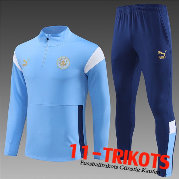 Manchester City Trainingsanzug Kinder Hellblau 2023/2024