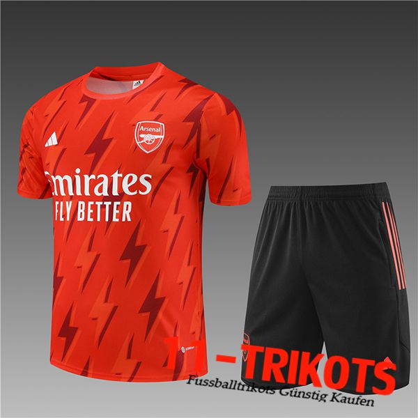Arsenal Trainingstrikot + Shorts Kinder Orange 2023/2024