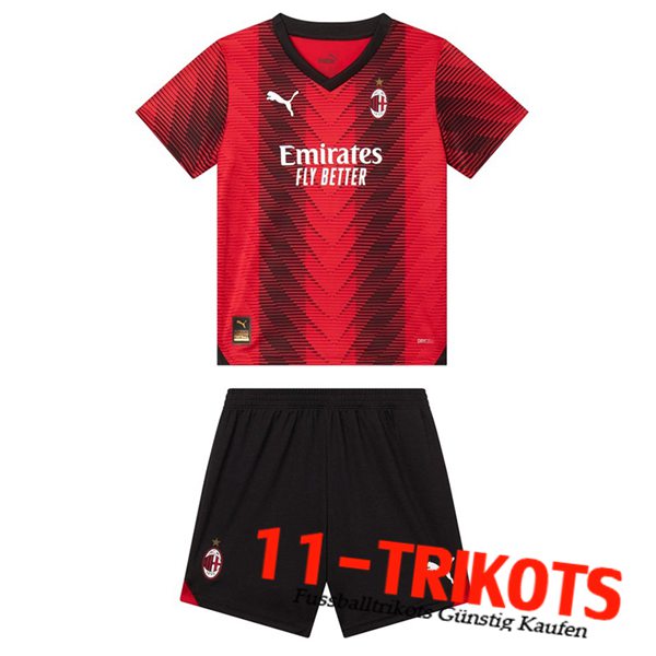 Neues AC Milan Kinder Heimtrikot 2023/2024