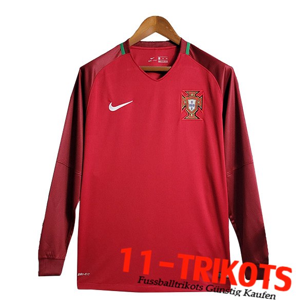 Portugal Retro Heimtrikot Langarm 2016/2017