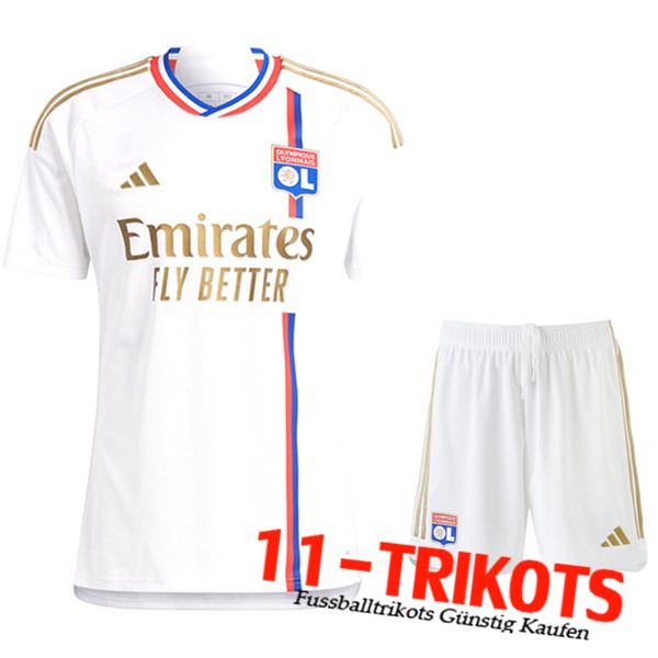 Lyon Heimtrikot + Shorts 2023/2024