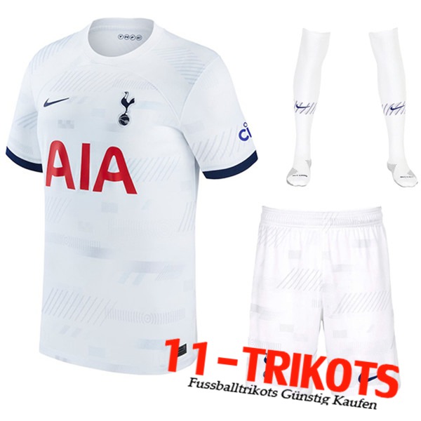 Tottenham Hotspurs Heimtrikot (Shorts + Socken) 2023/2024
