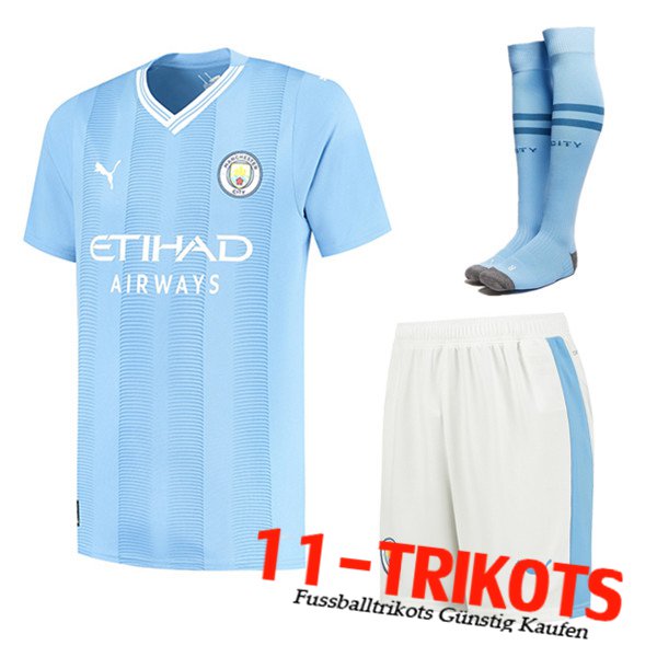 Manchester City Heimtrikot (Shorts + Socken) 2023/2024