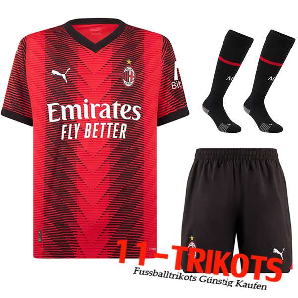 AC Milan Heimtrikot (Shorts + Socken) 2023/2024