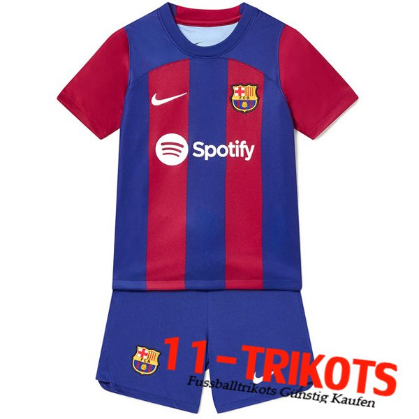 Neues FC Barcelona Kinder Heimtrikot 2023/2024