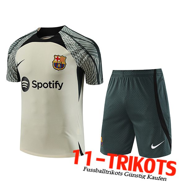 Jordan FC Barcellona Trainingstrikot + Shorts Grün 2023/2024