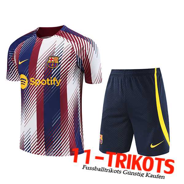 Jordan FC Barcellona Trainingstrikot + Shorts Blau/Weiß/Rot 2023/2024