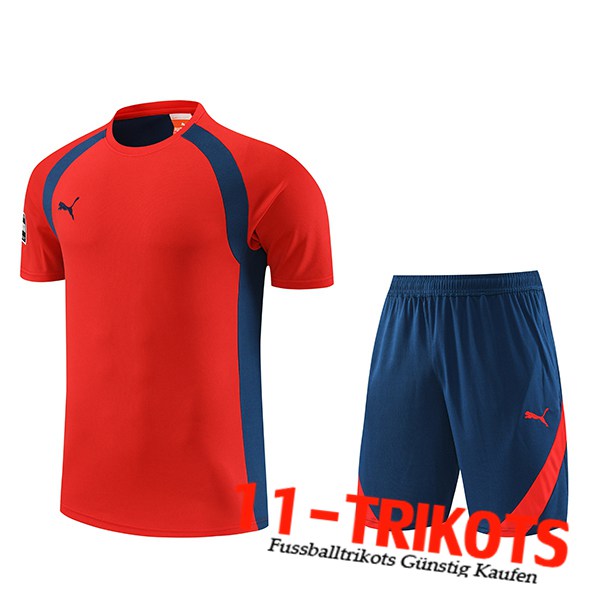 Puma Trainingstrikot + Shorts Rot 2023/2024