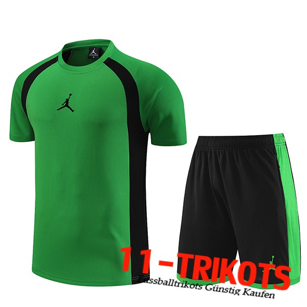 Jordan Trainingstrikot + Shorts Grün 2023/2024