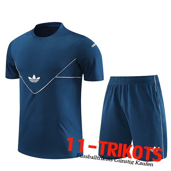 Adidas Trainingstrikot + Shorts Navy blau 2023/2024