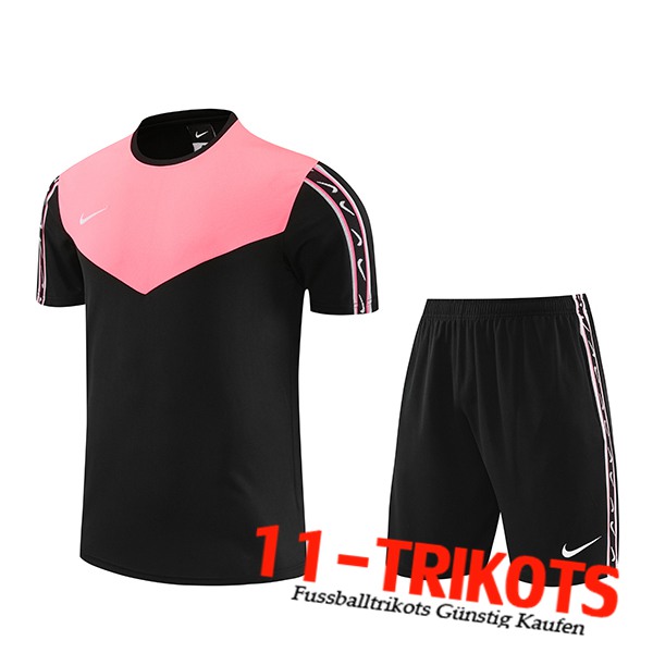 Nike Trainingstrikot + Shorts Schwarz/Rosa 2023/2024