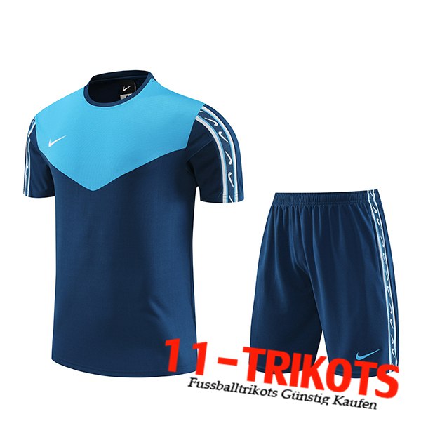 Nike Trainingstrikot + Shorts Blau 2023/2024