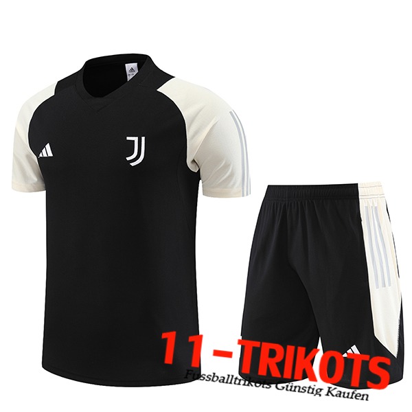 Juventus Trainingstrikot + Shorts Schwarz 2023/2024 -02