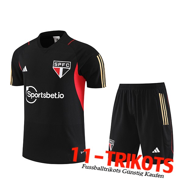Sao Paulo FC Trainingstrikot + Shorts Schwarz 2023/2024 -03