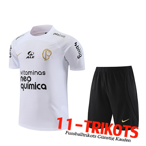 Corinthians Trainingstrikot + Shorts Weiß 2023/2024 -02