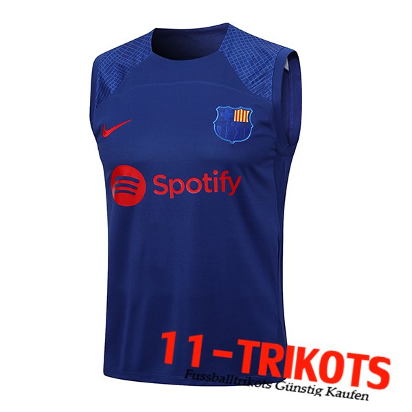 FC Barcellona Trainings-Tanktop Blau 2023/2024 -02