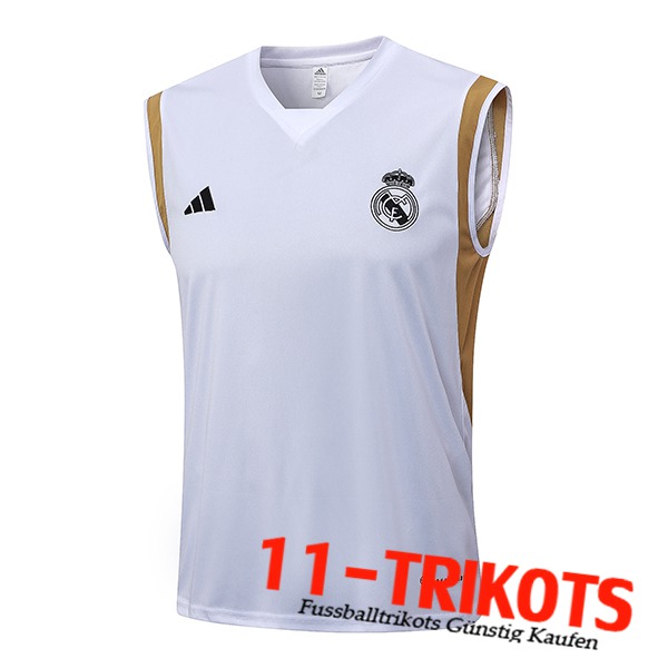 Real Madrid Trainings-Tanktop Weiß 2023/2024 -04
