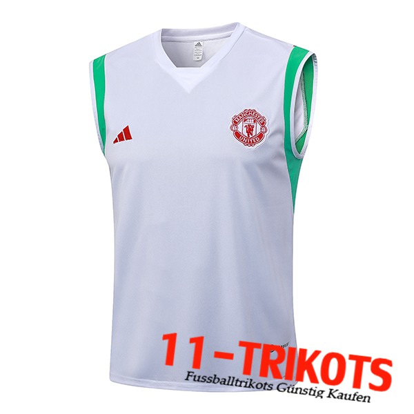 Manchester United Trainings-Tanktop Weiß 2023/2024