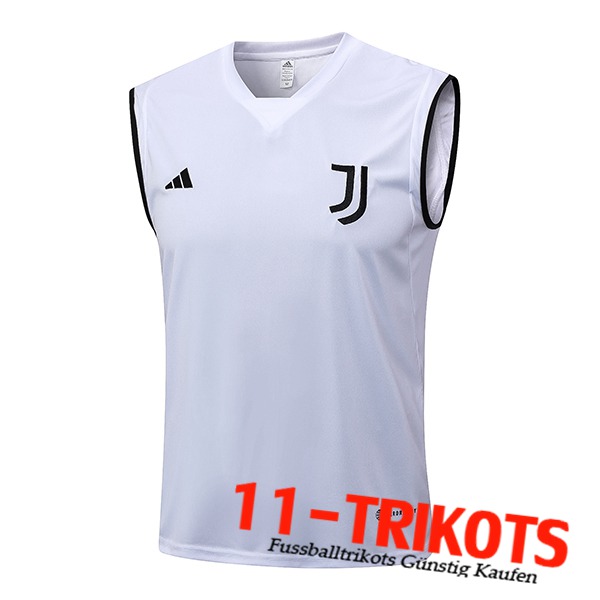 Juventus Trainings-Tanktop Weiß 2023/2024 -02