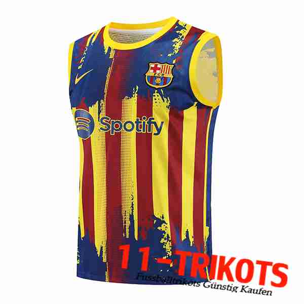 FC Barcellona Trainings-Tanktop Gelb/Rot/Blau 2023/2024