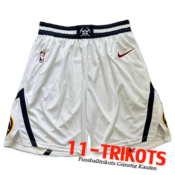 Denver Nuggets Shorts NBA 2023/24 Weiß