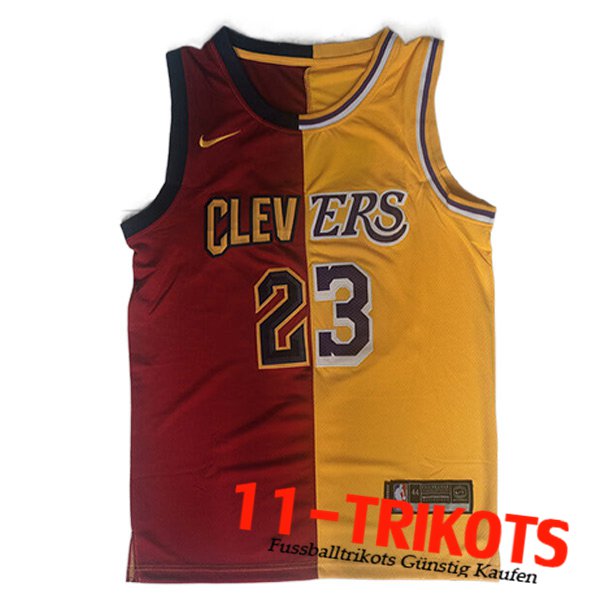 Cleveland Cavaliers Trikots (JAMES #23) 2023/24 Rot/Gelb