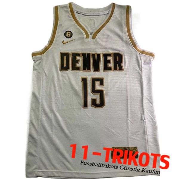 Denver Nuggets Trikots (JOKIC #15) 2023/24 Weiß -05