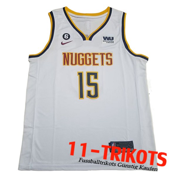 Denver Nuggets Trikots (JOKIC #15) 2023/24 Weiß -04