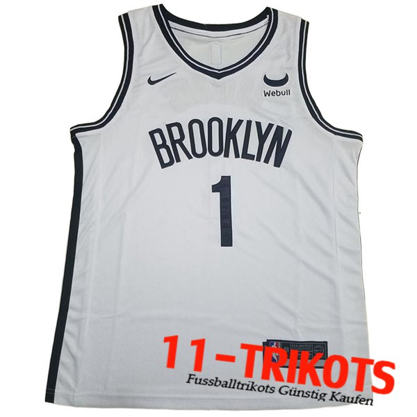 Brooklyn Nets Trikots (BRIDGES #1) 2023/24 Weiß -03