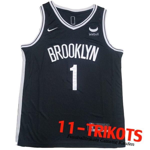Brooklyn Nets Trikots (BRIDGES #1) 2023/24 Schwarz -02