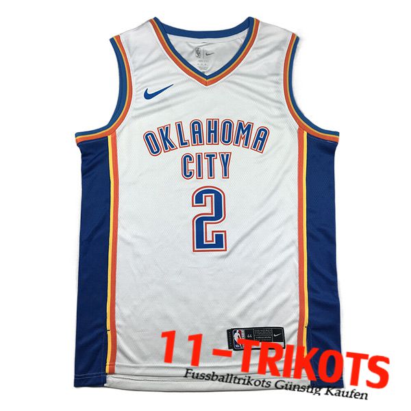 Oklahoma City Thunder Trikots (GILGEOUS-ALEXANDER #2) 2023/24 Weiß