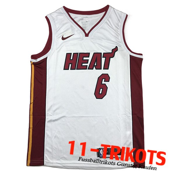 Miami Heat Trikots (JAMES #6) 2023/24 Weiß