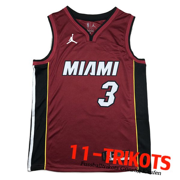 Miami Heat Trikots (WADE #3) 2023/24 Rot
