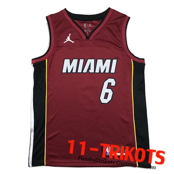 Miami Heat Trikots (JAMES #6) 2023/24 Rot