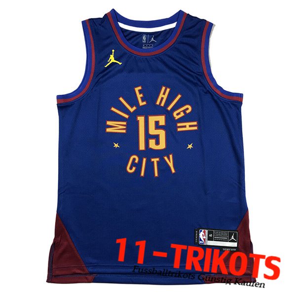 Denver Nuggets Trikots (JOKIC #15) 2023/24 Blau -02