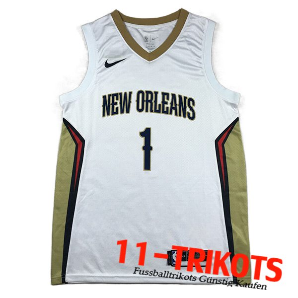 New Orleans Pelicans Trikots (WILLIAMSON #1) 2023/24 Weiß
