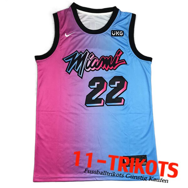 Miami Heat Trikots (BUTLER #22) 2023/24 Blau/Rosa