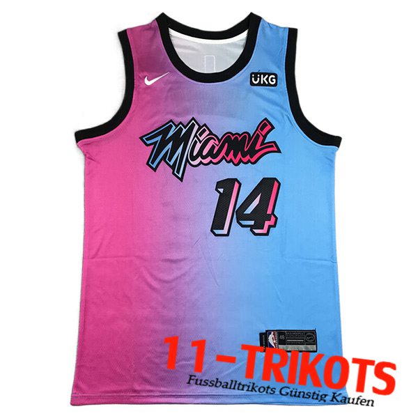 Miami Heat Trikots (HERRO #14) 2023/24 Blau/Rosa