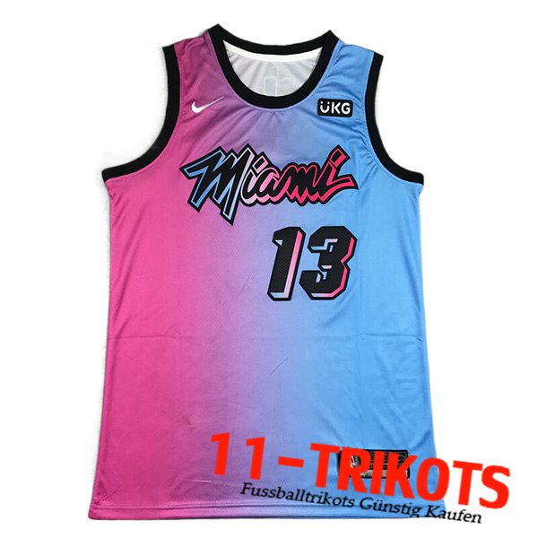 Miami Heat Trikots (ADEBAYO #13) 2023/24 Blau/Rosa