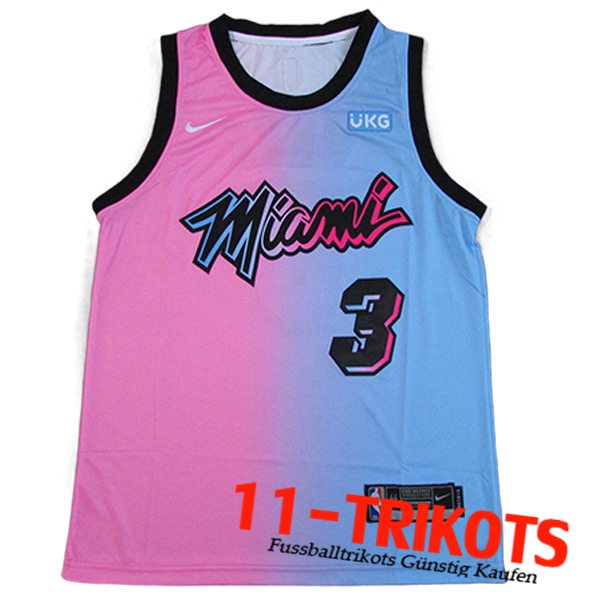 Miami Heat Trikots (WADE #3) 2023/24 Blau/Rosa